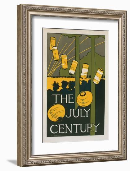 The July Century-Charles Woodbury-Framed Art Print