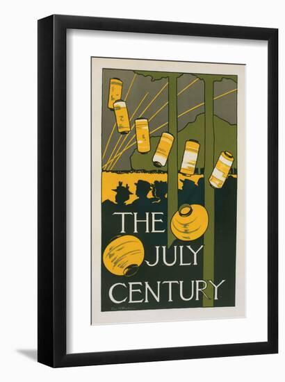 The July Century-Charles Woodbury-Framed Art Print