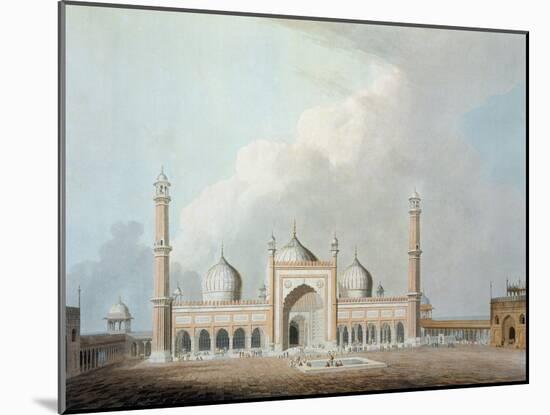 The Jummah Musjed, Delhi, Plate XXIII from Oriental Scenery, Published 1797-Thomas & William Daniell-Mounted Giclee Print