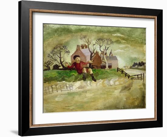 The Jumping Boy, Arundel, West Sussex, 1929-Christopher Wood-Framed Giclee Print