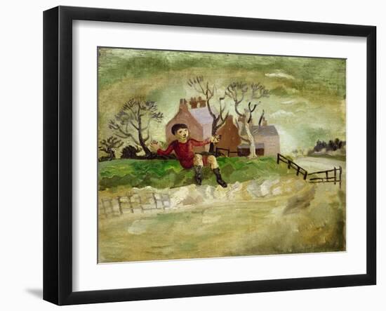 The Jumping Boy, Arundel, West Sussex, 1929-Christopher Wood-Framed Giclee Print