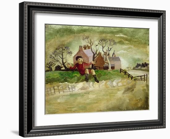 The Jumping Boy, Arundel, West Sussex, 1929-Christopher Wood-Framed Giclee Print