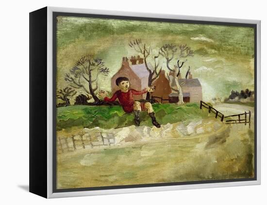 The Jumping Boy, Arundel, West Sussex, 1929-Christopher Wood-Framed Premier Image Canvas