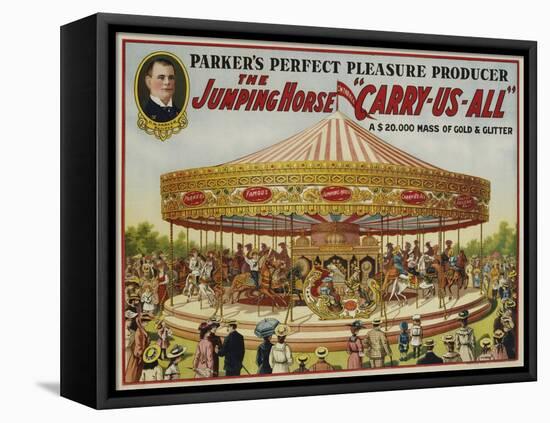 The Jumping Horse "Carry-Us-All" Carnival Poster-null-Framed Premier Image Canvas