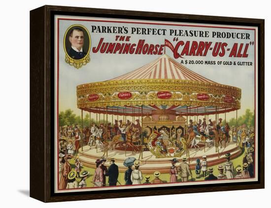 The Jumping Horse "Carry-Us-All" Carnival Poster-null-Framed Premier Image Canvas