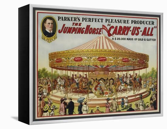 The Jumping Horse "Carry-Us-All" Carnival Poster-null-Framed Premier Image Canvas