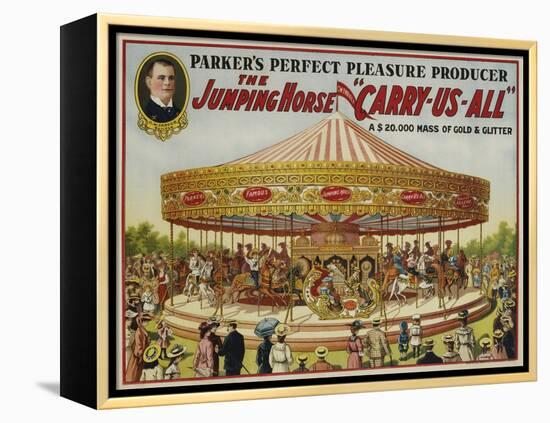 The Jumping Horse "Carry-Us-All" Carnival Poster-null-Framed Premier Image Canvas
