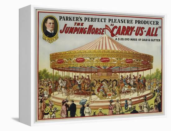 The Jumping Horse "Carry-Us-All" Carnival Poster-null-Framed Premier Image Canvas