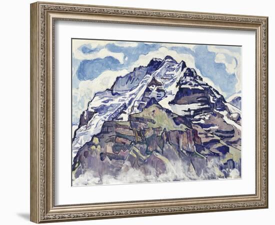 The Jungfrau, as Seen from Muerren-Ferdinand Hodler-Framed Giclee Print