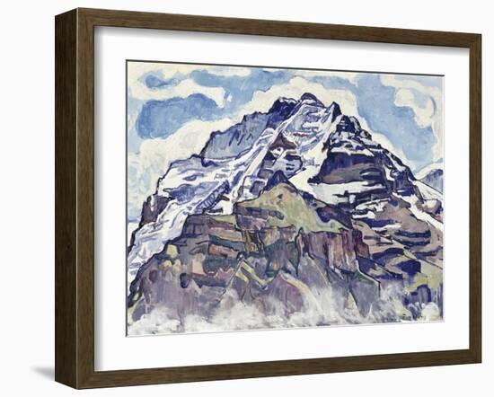 The Jungfrau, as Seen from Muerren-Ferdinand Hodler-Framed Giclee Print