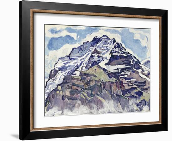 The Jungfrau, as Seen from Muerren-Ferdinand Hodler-Framed Giclee Print