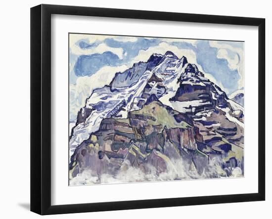 The Jungfrau, as Seen from Muerren-Ferdinand Hodler-Framed Giclee Print