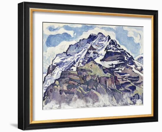 The Jungfrau, as Seen from Muerren-Ferdinand Hodler-Framed Giclee Print