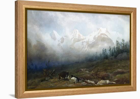 The Jungfrau, Monk and Eiger from Murren-Thomas George Cooper-Framed Premier Image Canvas