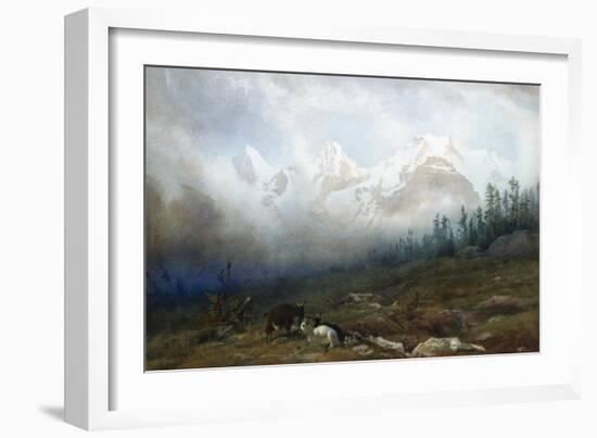 The Jungfrau, Monk and Eiger from Murren-Thomas George Cooper-Framed Premium Giclee Print
