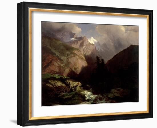 The Jungfrau, Switzerland-Alexandre Calame-Framed Giclee Print