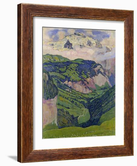 The Jungfrau, View from the Isenfluh, 1902-Ferdinand Hodler-Framed Giclee Print