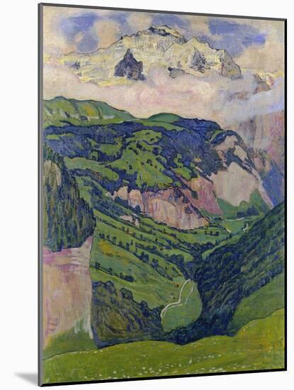 The Jungfrau, View from the Isenfluh, 1902-Ferdinand Hodler-Mounted Giclee Print