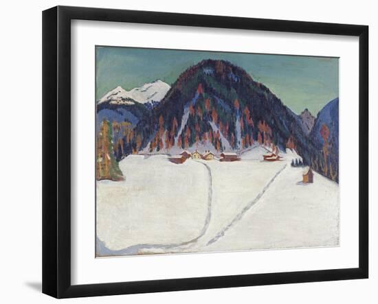 The Junkerboden under Snow, Ca 1936-1938-Ernst Ludwig Kirchner-Framed Giclee Print