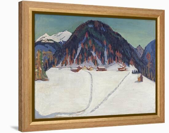 The Junkerboden under Snow, Ca 1936-1938-Ernst Ludwig Kirchner-Framed Premier Image Canvas