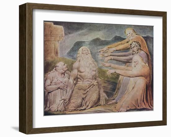 'The Just Upright Man Is Laughed To Scorn', c1825, (1947)-William Blake-Framed Giclee Print