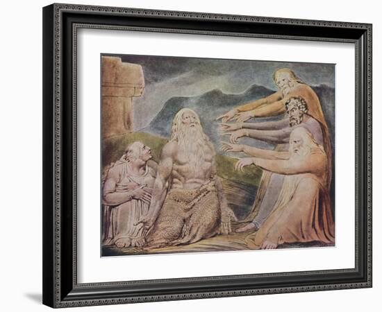 'The Just Upright Man Is Laughed To Scorn', c1825, (1947)-William Blake-Framed Giclee Print