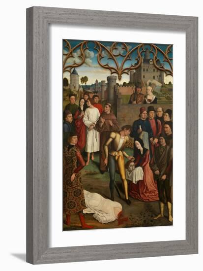 The Justice of Emperor Otto III: Beheading of the Innocent Count, 1471-1475-Dirk Bouts-Framed Giclee Print