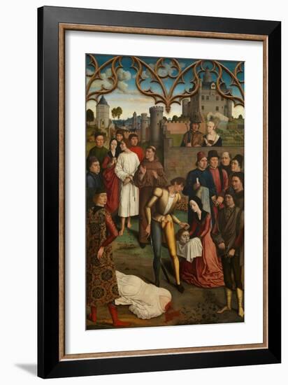 The Justice of Emperor Otto III: Beheading of the Innocent Count, 1471-1475-Dirk Bouts-Framed Giclee Print