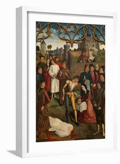 The Justice of Emperor Otto III: Beheading of the Innocent Count, 1471-1475-Dirk Bouts-Framed Giclee Print