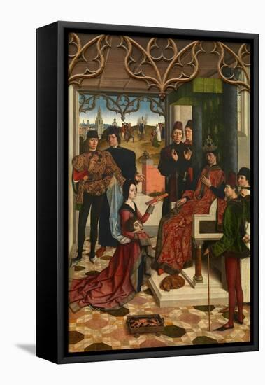 The Justice of Emperor Otto III: Ordeal by Fire, 1471-1475-Dirk Bouts-Framed Premier Image Canvas