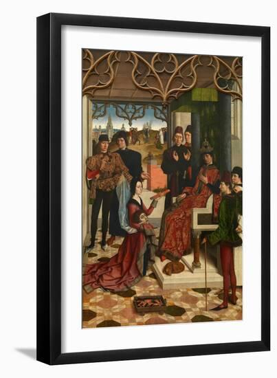 The Justice of Emperor Otto III: Ordeal by Fire, 1471-1475-Dirk Bouts-Framed Giclee Print