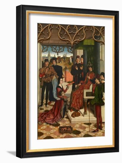 The Justice of Emperor Otto III: Ordeal by Fire, 1471-1475-Dirk Bouts-Framed Giclee Print