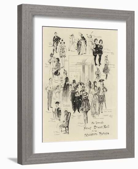 The Juvenile Fancy Dress Ball at the Mansion House-Frank Craig-Framed Giclee Print