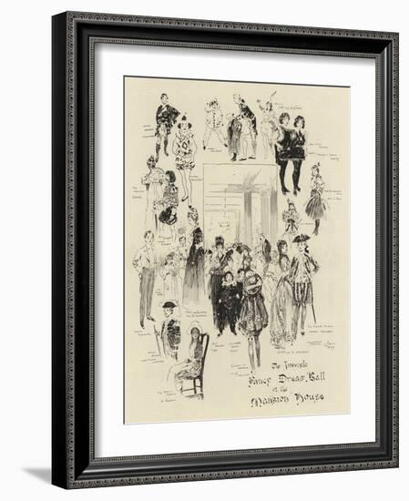 The Juvenile Fancy Dress Ball at the Mansion House-Frank Craig-Framed Giclee Print