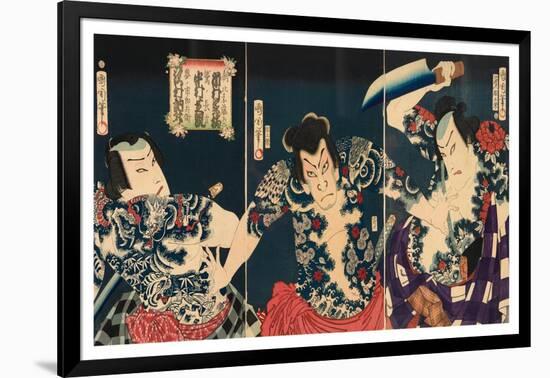 The Kabuki Actors, 1868-Toyohara Kunichika-Framed Premium Giclee Print