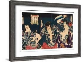 The Kabuki Actors, 1868-Toyohara Kunichika-Framed Giclee Print