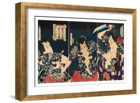 The Kabuki Actors, 1868-Toyohara Kunichika-Framed Giclee Print