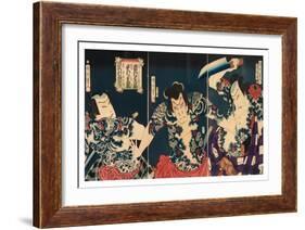 The Kabuki Actors, 1868-Toyohara Kunichika-Framed Giclee Print
