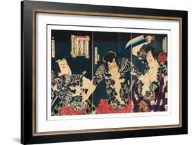 The Kabuki Actors, 1868-Toyohara Kunichika-Framed Giclee Print