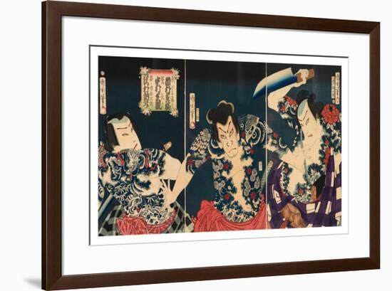 The Kabuki Actors, 1868-Toyohara Kunichika-Framed Giclee Print