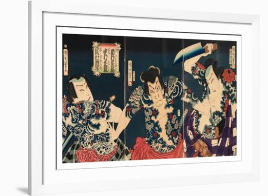 The Kabuki Actors, 1868-Toyohara Kunichika-Framed Giclee Print