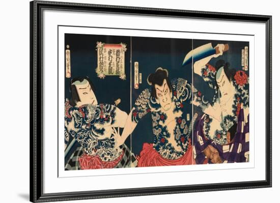 The Kabuki Actors, 1868-Toyohara Kunichika-Framed Giclee Print