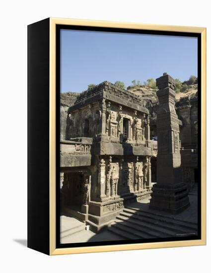 The Kailasa (Kailasanatha) Temple, Ellora Caves, Temples Cut into Solid Rock, Near Aurangabad-R H Productions-Framed Premier Image Canvas