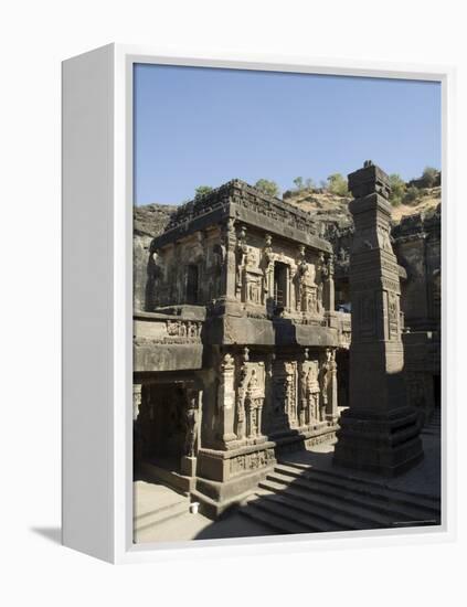 The Kailasa (Kailasanatha) Temple, Ellora Caves, Temples Cut into Solid Rock, Near Aurangabad-R H Productions-Framed Premier Image Canvas