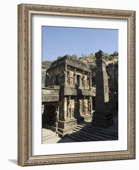 The Kailasa (Kailasanatha) Temple, Ellora Caves, Temples Cut into Solid Rock, Near Aurangabad-R H Productions-Framed Photographic Print