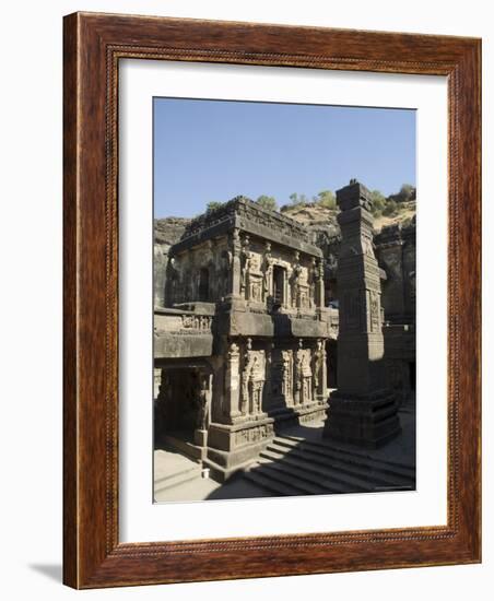 The Kailasa (Kailasanatha) Temple, Ellora Caves, Temples Cut into Solid Rock, Near Aurangabad-R H Productions-Framed Photographic Print