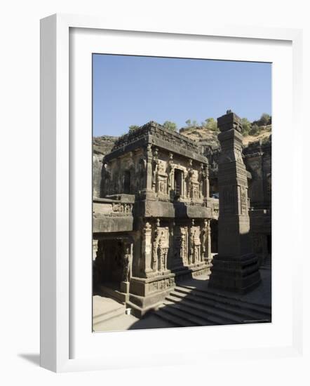 The Kailasa (Kailasanatha) Temple, Ellora Caves, Temples Cut into Solid Rock, Near Aurangabad-R H Productions-Framed Photographic Print