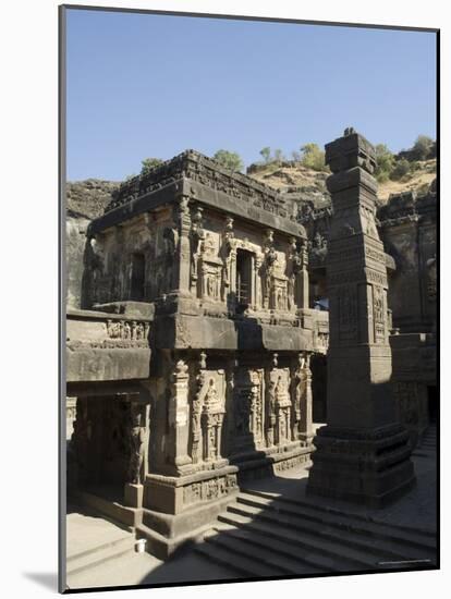 The Kailasa (Kailasanatha) Temple, Ellora Caves, Temples Cut into Solid Rock, Near Aurangabad-R H Productions-Mounted Photographic Print