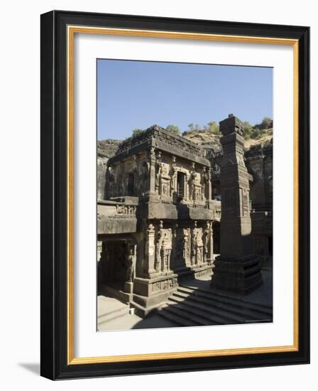 The Kailasa (Kailasanatha) Temple, Ellora Caves, Temples Cut into Solid Rock, Near Aurangabad-R H Productions-Framed Photographic Print