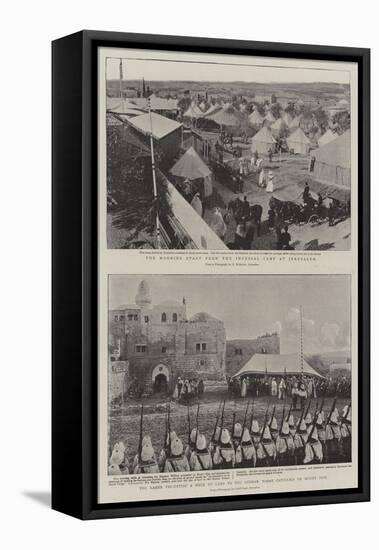 The Kaiser in the Holy Land-null-Framed Premier Image Canvas